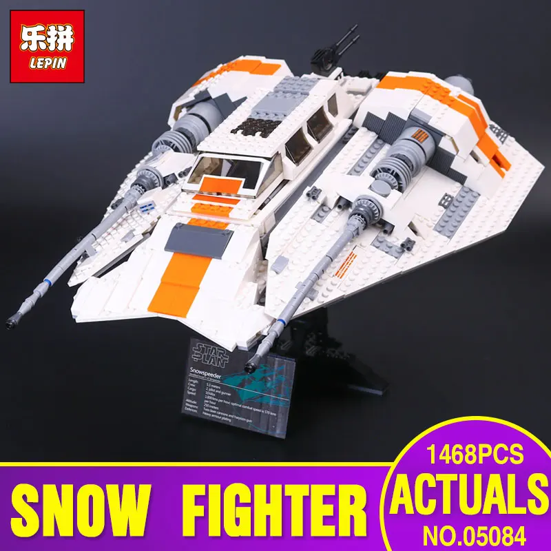 

Lepin 05084 1468Pcs New Star Series Wars The Snowspeeder Set Children Educational Building Blocks Bricks Toys Model with 10129