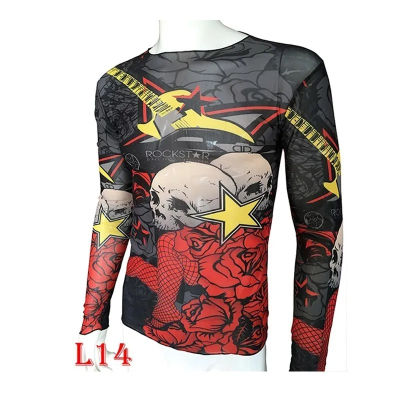Camisetas divertidas de tatuaje de calavera para hombre Camisetas de manga larga elásticas de Modal finas para mujer Camisas de tatuaje con estampado en todo el cuerpo Camisetas de Tatuajes Camisetas divertidas de tatuaje de calavera para hombre Camisetas de manga larga elásticas de Modal finas para mujer Camisas de tatuaje con estampado en todo el cuerpo Camisetas de Tatuajes