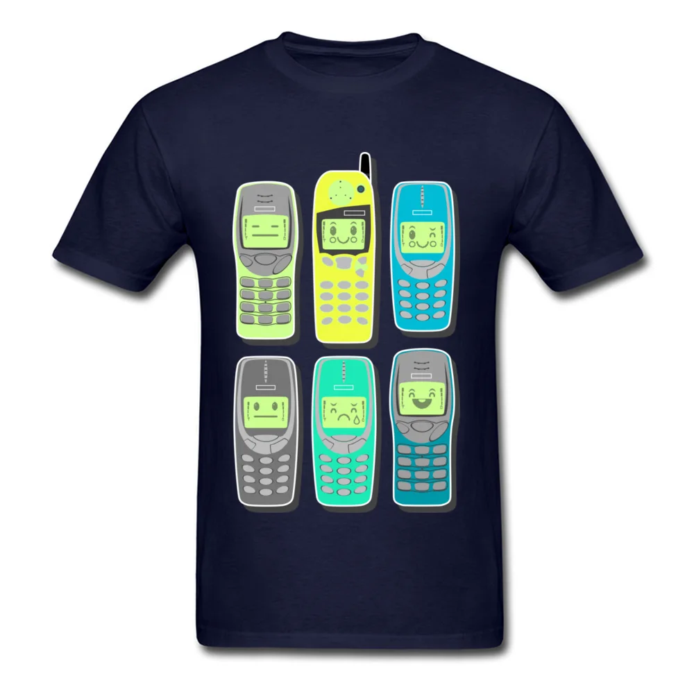 Vintage Mobile Phones Pattern_navy