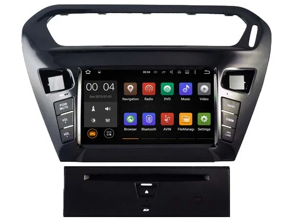 Best Android 8.1.0 2GB ram car dvd Audio player FOR PEUGEOT 301 2012/CITROEN ELYSEE gps Multimedia head device unit receiver BT WIFI 1