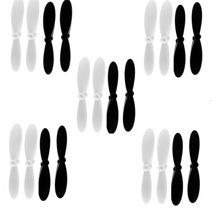 20pcs lot 55MM long Propeller For HUBSAN X4 H107 H107C H107D Quadcopter 10pair