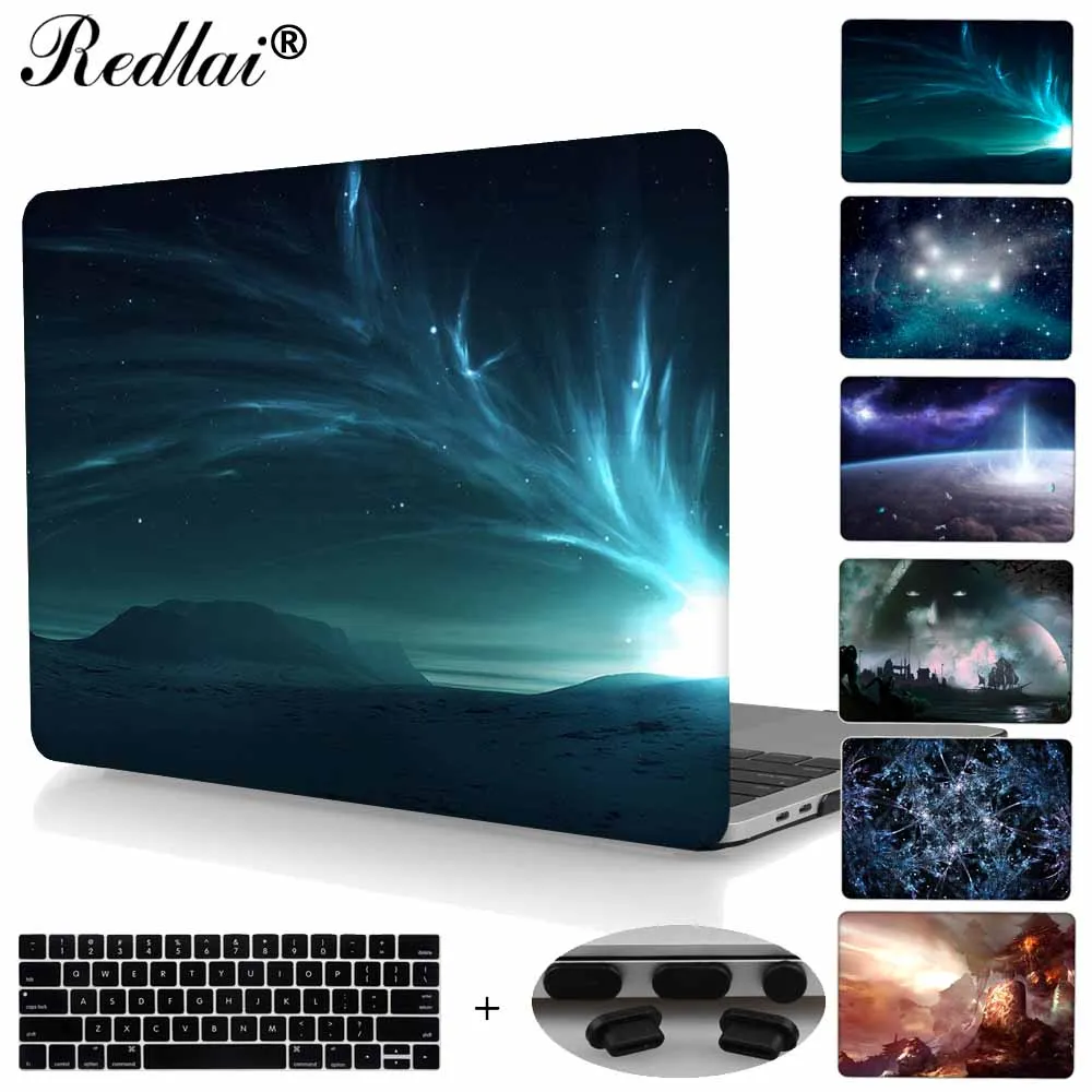 

Redlai Laptop Case For MacBook Air A1932 Pro Retina 11 12 13 15 Starry Sky Print Hard Case For New Pro 13 15 with/out Touch Bar