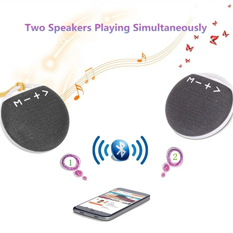 DOGO Мини Беспроводная Портативная колонка Bluetooth динамик тканевая крышка