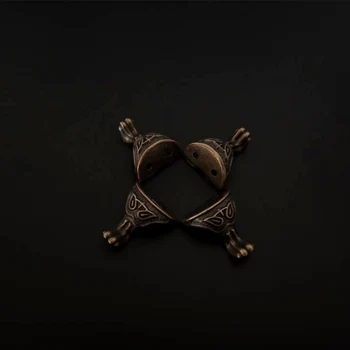 

4Pcs Hot Selling Antique Furniture Parts Alloy Box Wood Case Decorative Feet Leg Corner High Quality Furniture Legs