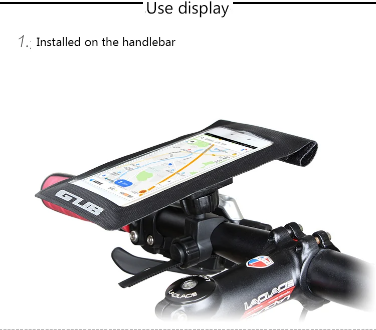 GUB 3 цвета водонепроницаемый велосипедный телефон сумка MTB дорожный велосипед Руль Передняя головка трубка сенсорный экран мобильный смартфон Сумка 6 дюймов