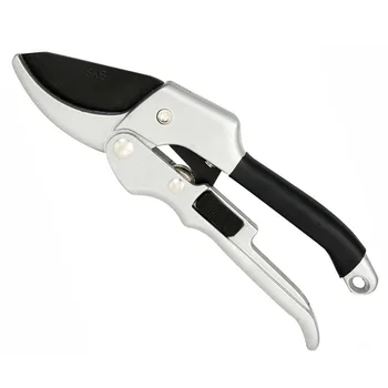

8Inch Power Drive Ratchet Anvil Pruning Shears Garden Tools Ratcheting Hand Secateurs Tree Pruners Razor Sharp Garden Scissors