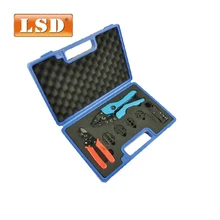 Обжимной инструмент набор инструментов AN-05H-5A2 содержат коаксиальный обжимной инструмент/кабельный резак/круглый провод для зачистки/Четыре сменных умирает инструмент коробка