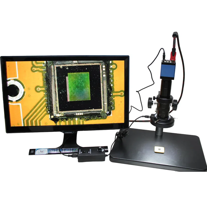 

Microscope camera highway 60 frames industrial camera hd 1080P HDMI/VGA double output+10X-180X C-mount Lens+adjustable stand