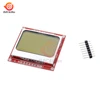 LCD Module Display Blue /White LCD Backlight with 8pins Adapter PCB 84x48 For Arduino for Nokia 5110 Screen 3.3V Dot Matrix ► Photo 3/6