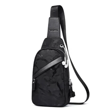 Для мужчин Груди Пакет Слинг Один плечевой ремень чемоданчик дорожная сумка Камуфляж Холст Рюкзак Груди Мешок