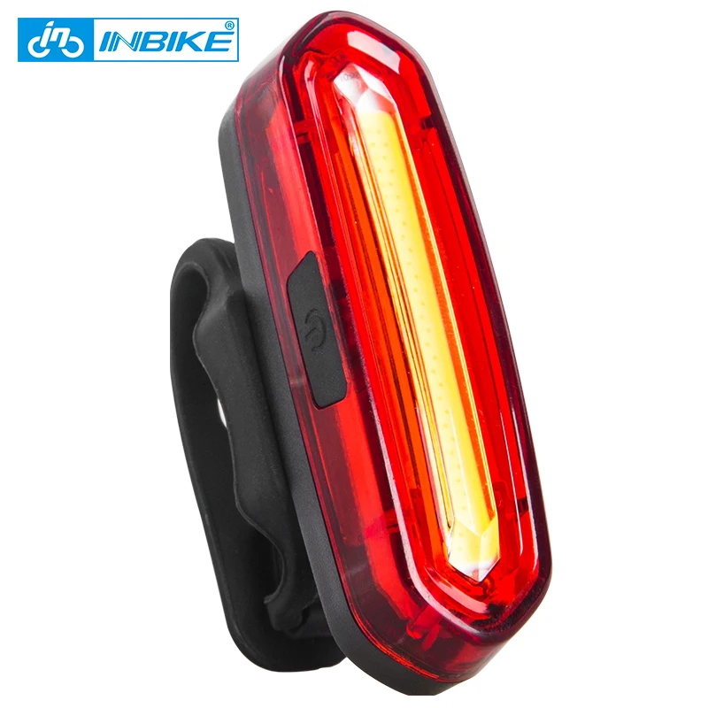 Top INBIKE 2018 Bicycle Lamp New Arrival Bike Torch MTB Road Usb Chargeable Led Front Light Tail Light Set Taillight Rear Light 516 5