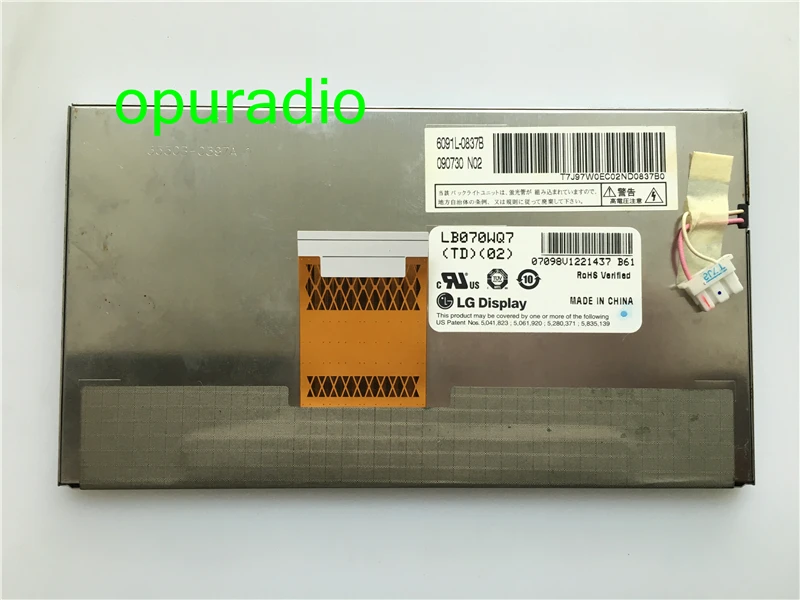 LB070WQ7(TD)(02) LB070WQ7-TD02 Original 7 inch 480*234 CCFL LCD Display Screen for Car Navigation and AV System | Электроника