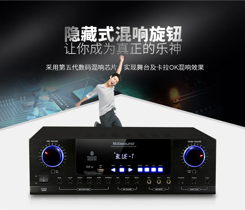 Nobsound K10 Bluetooth домашняя ktv звуковая посылка, оборудование, домашние колонки ktv караоке ОК десять сильных басов Поддержка Bluetooth