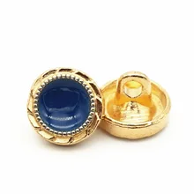 Metal coats dripping oils buttons men and women black suits shirts dresses high-end gold coat buttons