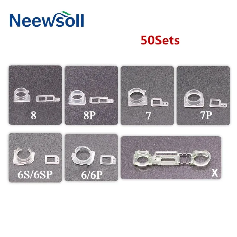 

50set Front Camera Lens + Sensor Plastic Holder Kit for iPhone 7 6 6S Plus 5S 5 Proximity Holder Clip Bracket Set parts