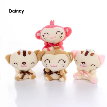 

1PCS Colorful Baby Soft Abstract Plush Toy Brinquedos Plush Cat Monkey Bunny Mate Stuffed & Plush Animals Kids 9CM Toys MRT23
