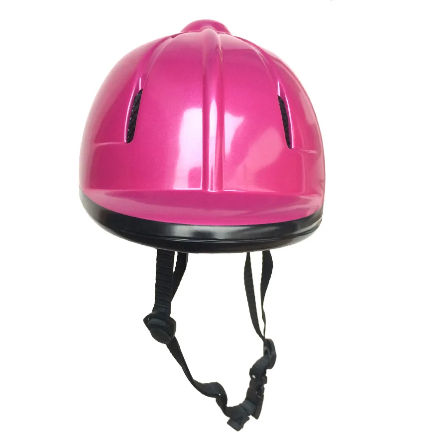 Children Half Covered Horse Riding Helmet Mauve Equestrian Safety