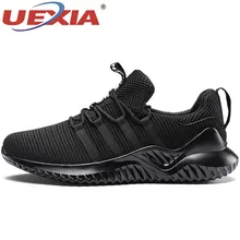 

UEXIA New Outdoor Sport Shoes Trainers Sneakers Mesh Gym Jogging Breathable Running Shoes For Men Cool Walking Flats Pluse Size