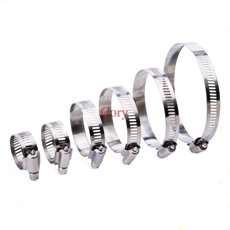 10pcs Stainless Steel Adjustable Drive Hose Clamp Fuel Line Worm Size Clip Hope Hose Clamp Hot Sale Grootte : 40 63mm 10pcs Stainless Steel Adjustable Drive Hose Clamp Fuel Line Worm Size Clip Hope Hose Clamp Hot Sale Grootte : 40 63mm