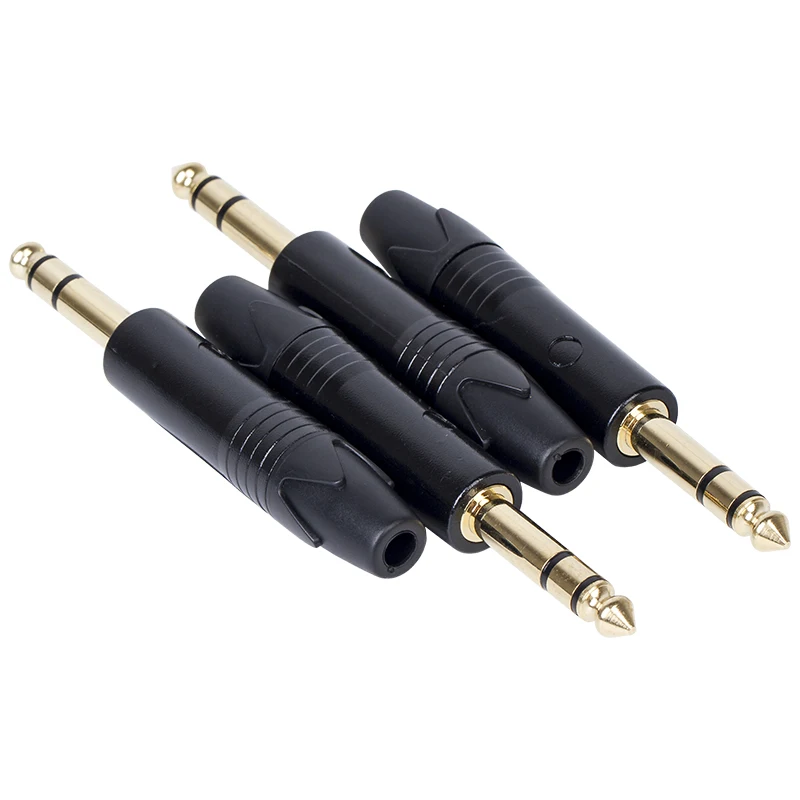 Choseal 4PCS 6.35MM Jack Male Plug Stereo Connector To 6.5MM Female Connector for Microphone (2)