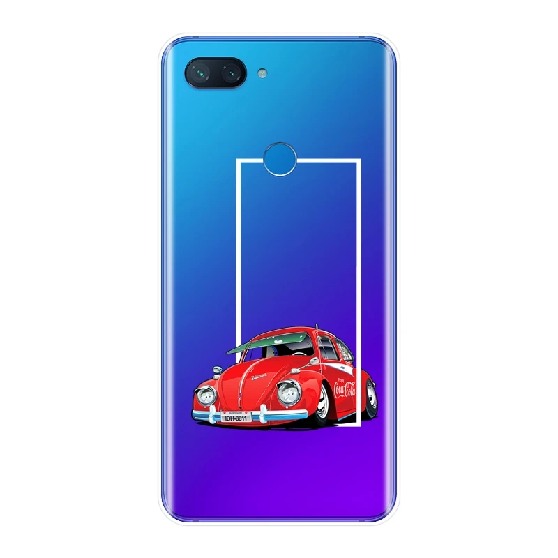 Ретро крутые Забавные 3D Автомобильные чехлы для телефонов Xiaomi Mi A1 A2 Lite 8 SE Мягкий