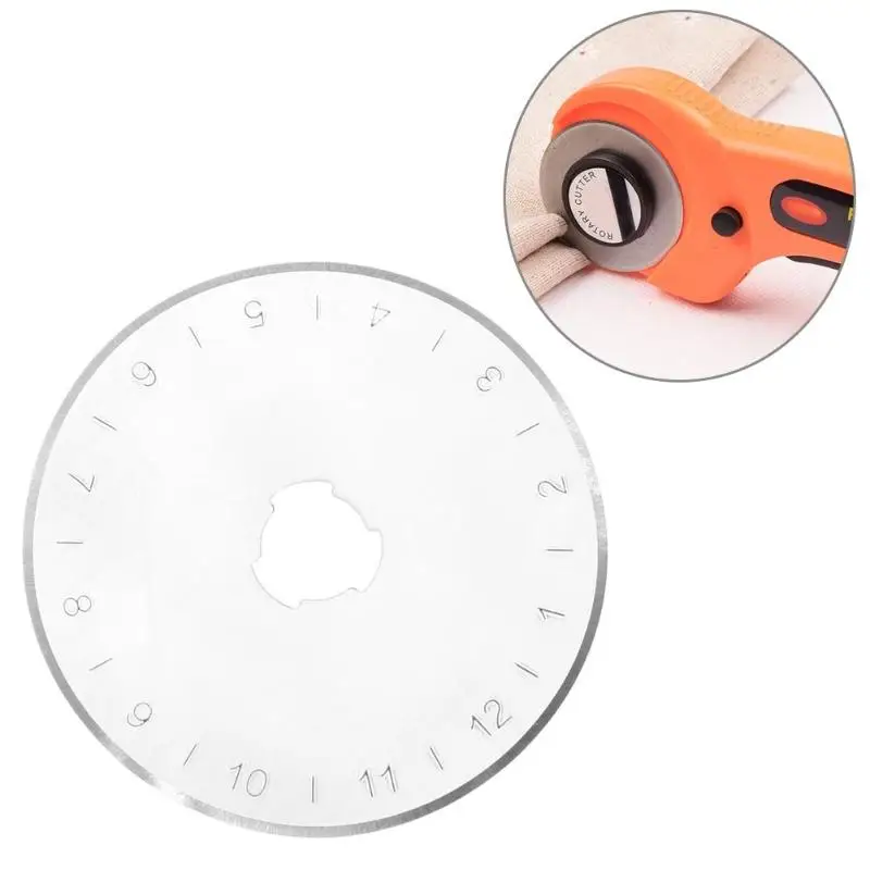45mm Rotary Cutter Blade Patchwork Leather Fabric Paper Cutting Wheel