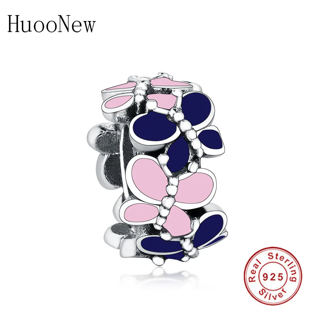 

Fashion Original 925 Sterling Silver Mix Enamel Animals Butterfly Spacer Charm Beads Fit Pandora Bracelet & Necklace DIY Jewelry