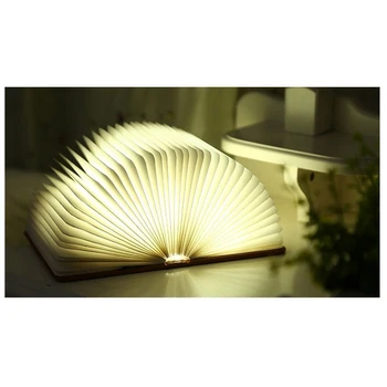 

LED Book Light USB Charging Night Foldable PU Book Lamp Night Light Desk Lamp four color switching for Home Decor