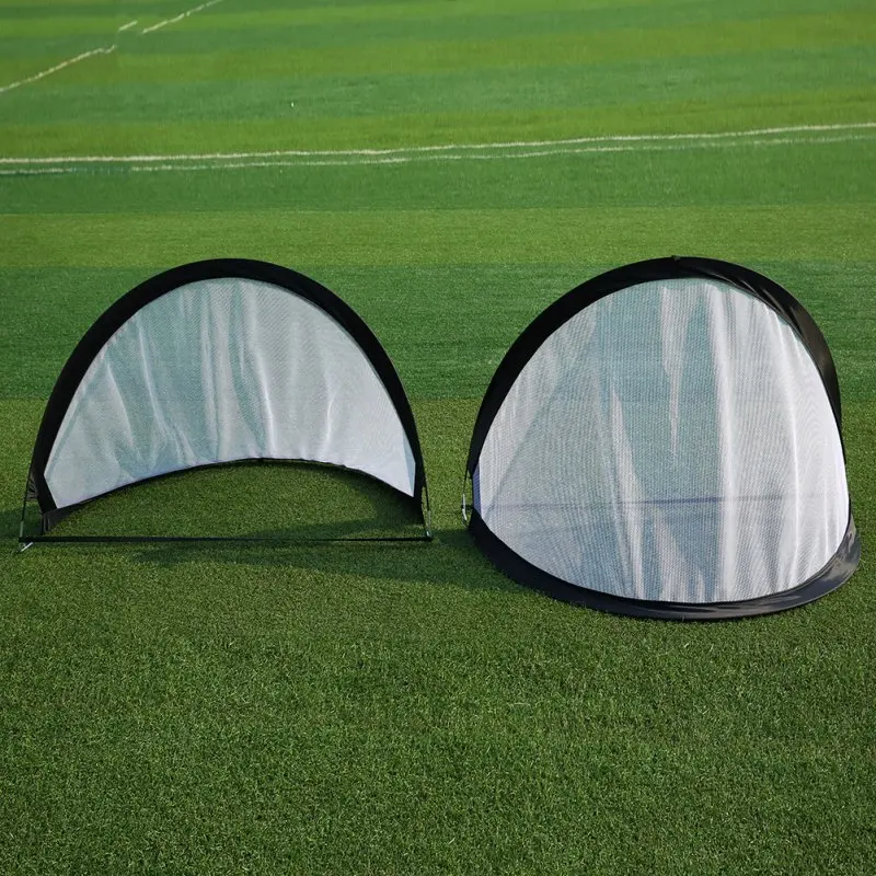 

Outdoor Soccer Training 2pcs Pop Up Goal Portable Nets Two Portable Nets With Carry Bag Size 120*95*90CMShip from US