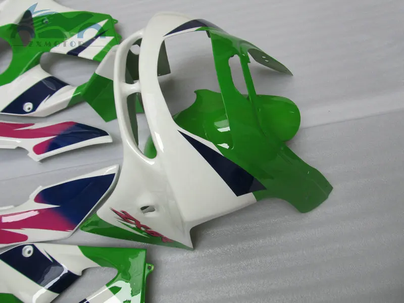 Полный комплект обтекателей комплект для KAWASAKI Ninja 1994 1995 1997 ZX6R спортивные комплекты обтекателей ZX 6R 636 94-97 зеленый белый корпус мотоциклов