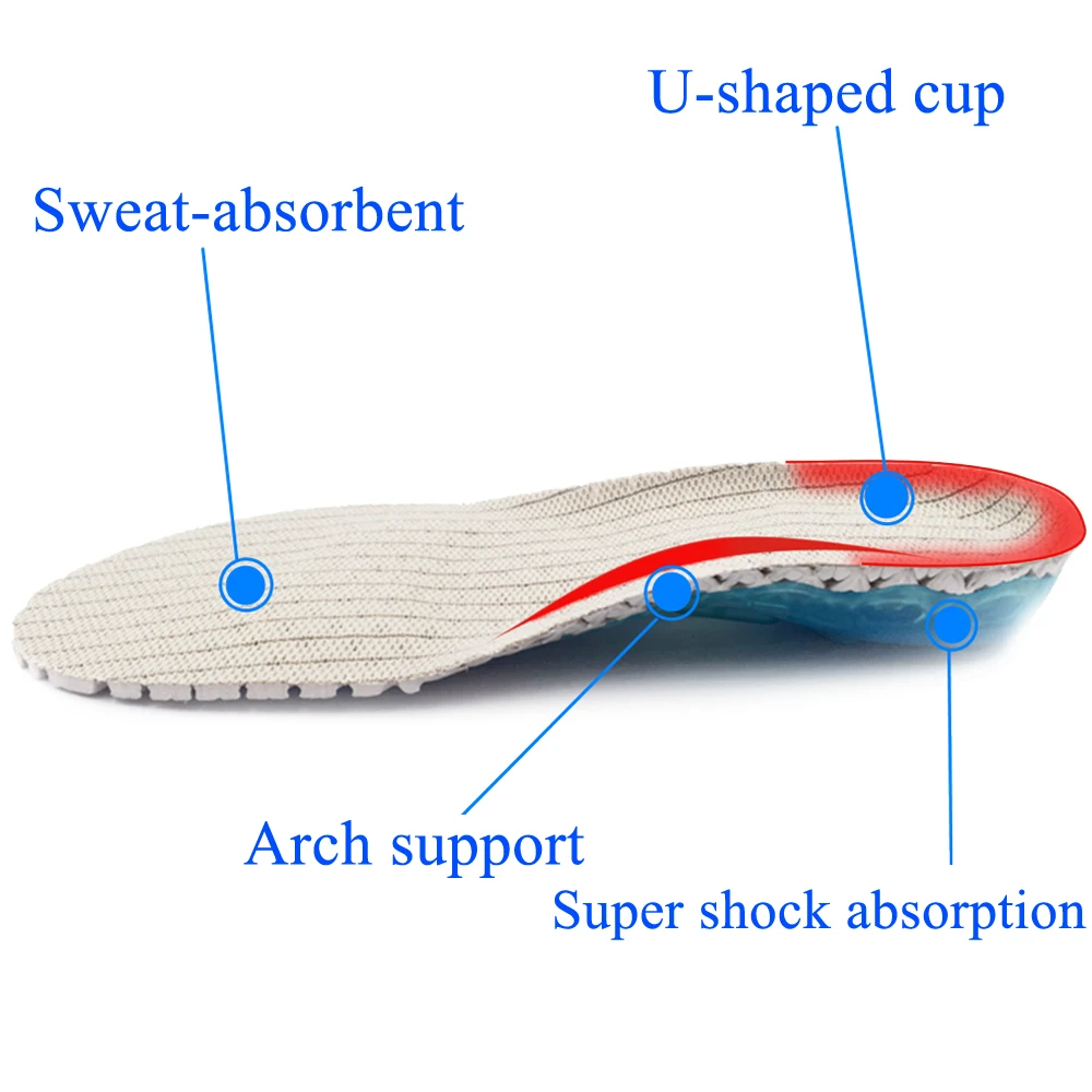 Стельки для ног ортопедические для занятий бегом весенние амортизационные колодки для обуви пятка для обуви Защита ног вставки для обуви