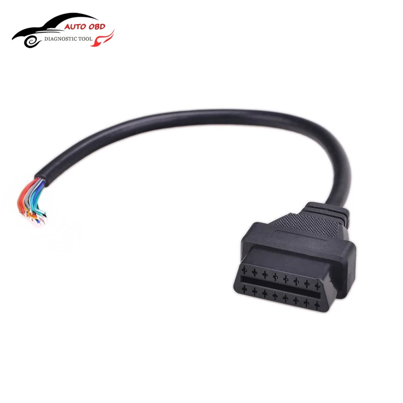 Диагностический автомобильный Удлинительный разъем OBD 2 16 Pin диагностический