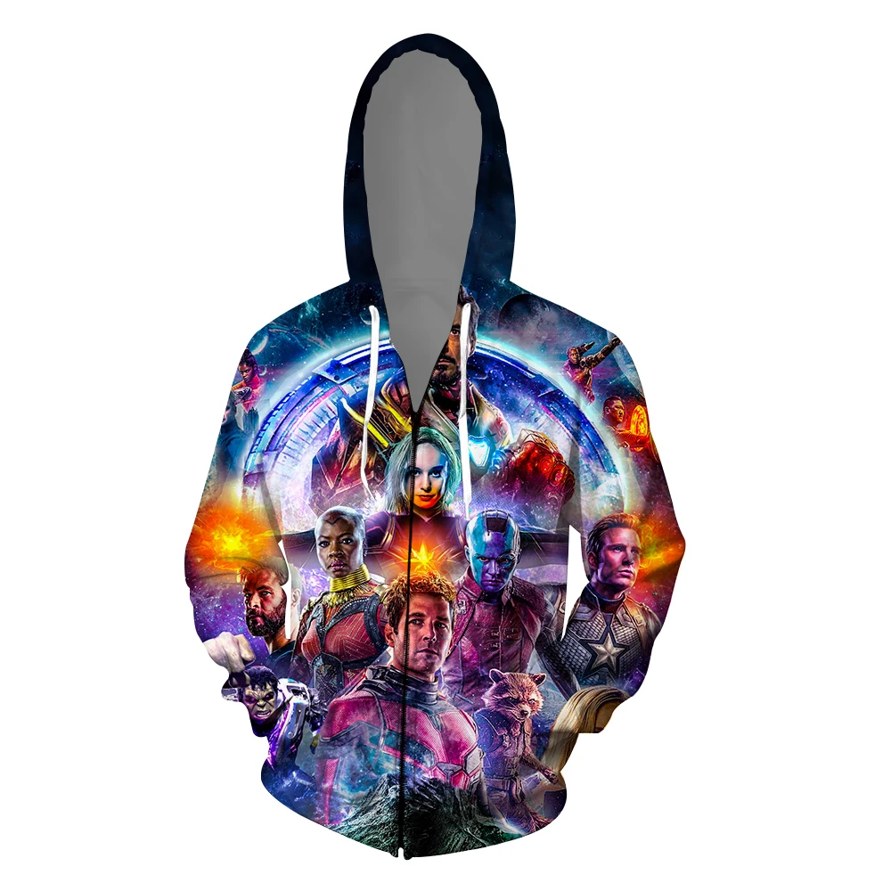 Movie Avengers Endgame Quantum Realm Sweatshirt Jacket Costumes Advanced Tech Hoodie superhero Captain America Hoodies Cosplay