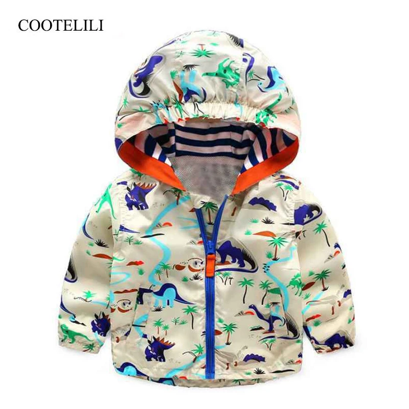 

COOTELILI Baby Boy Autumn Clothes Cool Dinosaur Toddler Boy Clothes Spring Children Active Outerwear & Coats For Girls 80-120cm