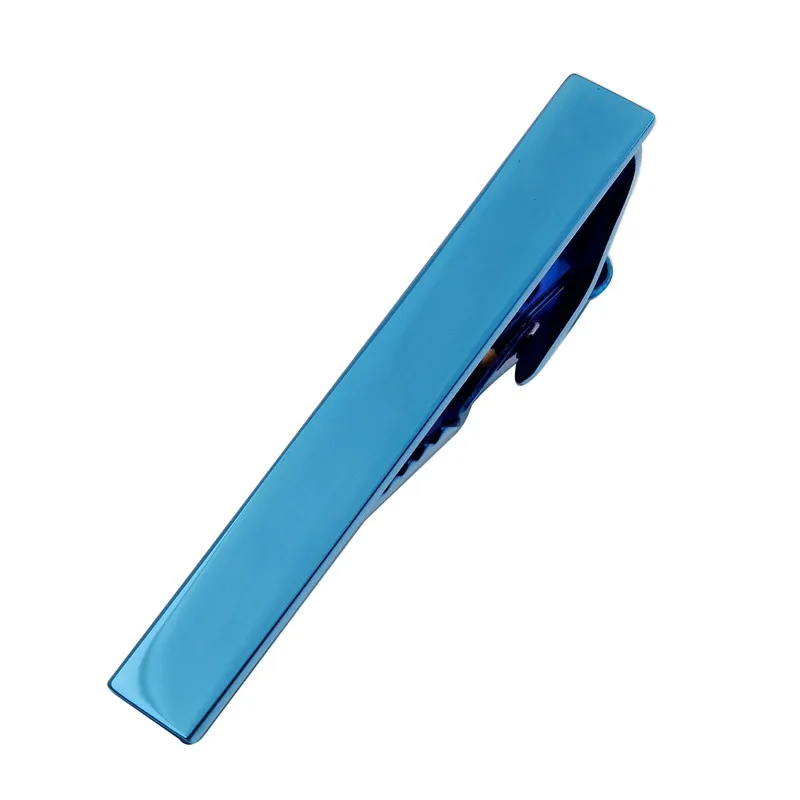 

HAWSON Shinny 2 Inch Blue Tie Bar Pin Free Shipping Slim Tie Jewelry Tie Clip