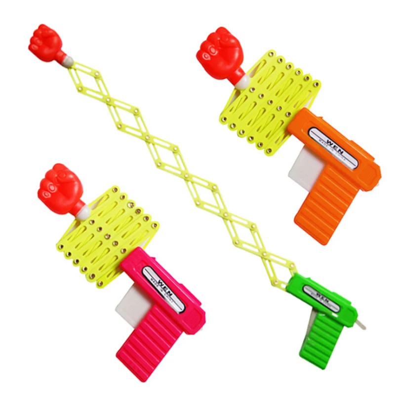 

Children Funny Joke Tricky Toy Safe Plastic Flexible Retractable Fist Shooter
