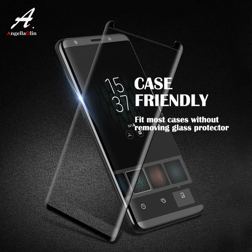 Tempered Glass Screen Protector For Samsung galaxy s10 E S9 S8 Plus S7 S6 Edge Note 9 8 Case Friendly Curved Edge Film 3D 6D