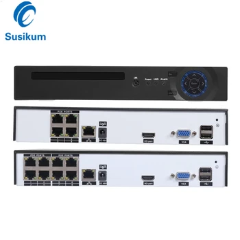 

POE NVR 4CH 8CH 5MP H.265 P2P Motion Detection IEEE802.3af XMEye APP ONVIF Network Video Recorder For POE Camera System