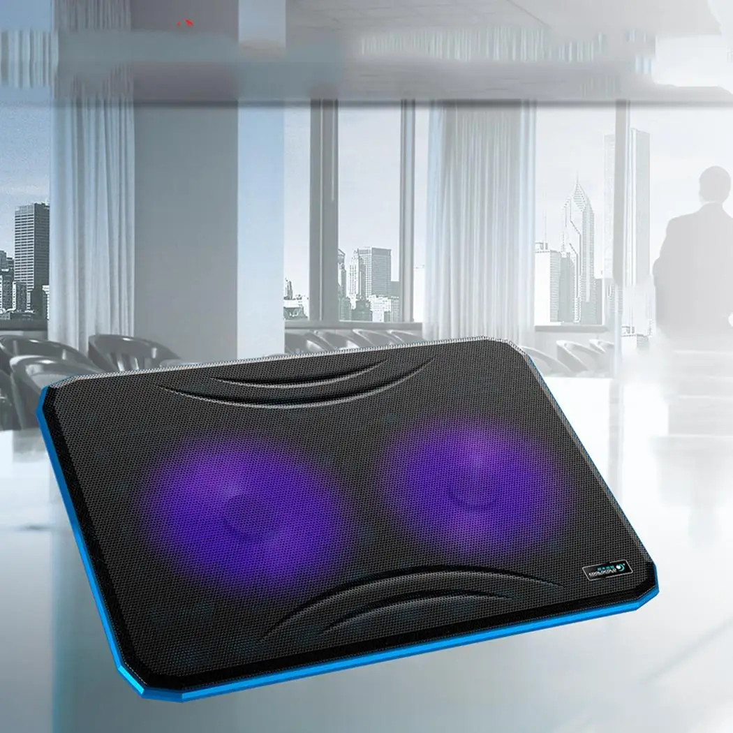 

2 Radiator USB Fan Cooling Pads Base Radiator Stand Laptop Accessories Portable Mute Adjustable Wind Laptop Cooling 0.3510%A B