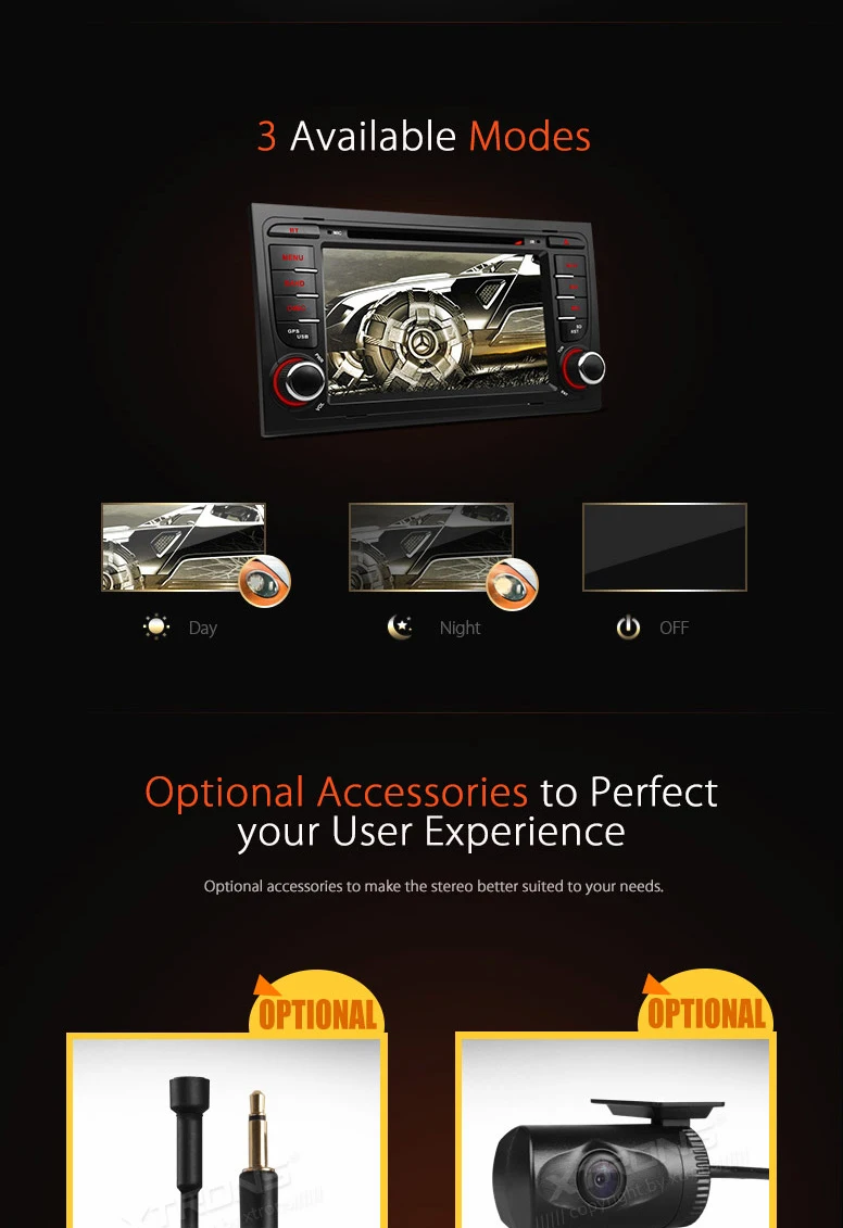 Cheap 7" Special Car DVD for Audi A4 2002-2008 & Audi S4 2002-2008 & Audi RS4 2002-2008 with External DVR Camera Support 10