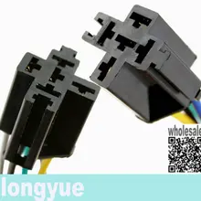 Longyue 20 шт держатель релейной розетки чехол для 12 V 40A 4 и 5 Pin Реле 6"