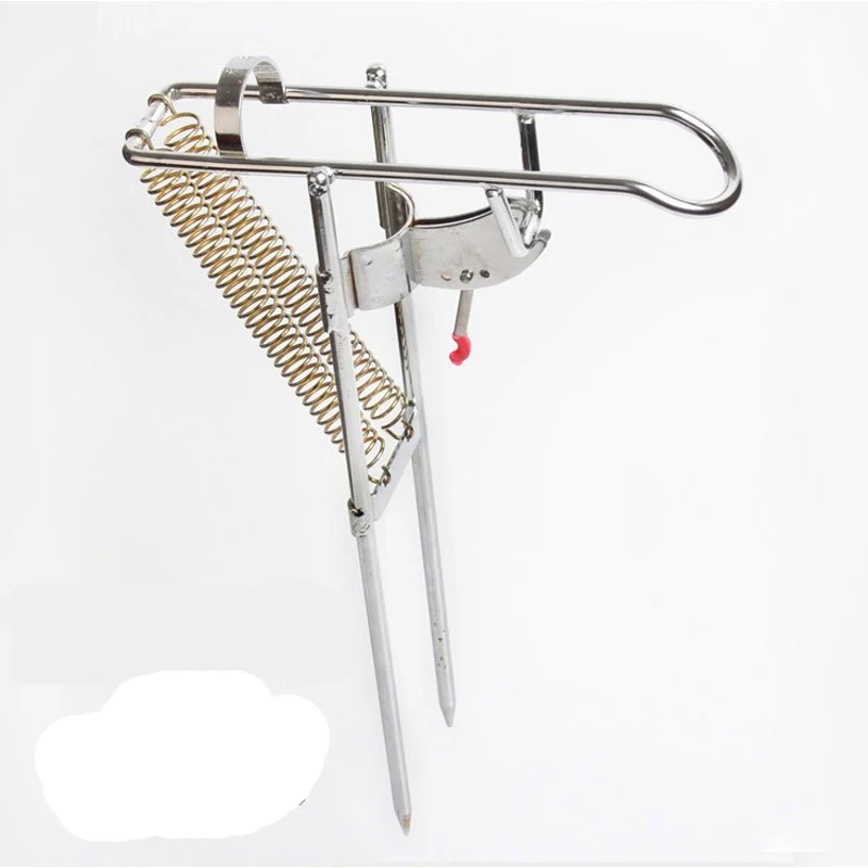 New Automatic Stainless Steel Double Spring Tip Up Hook Setter