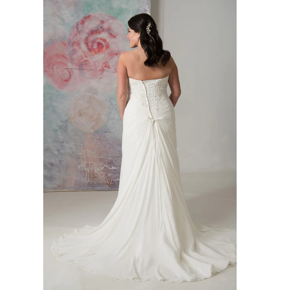 Hochzeitskleid Vestidos de Novia простое свадебное платье из шифона белого цвета/цвета слоновой