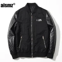 Aismz Fashion font b Men s b font Bomber font b Jacket b font Coat Male