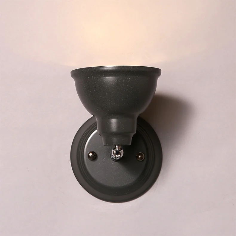 

Nordic Industrial Style Wall Sconces Lighting Contracted Wrought Iron Led Wall Light Bar Corridor Vintage Wall Lamp Contain bulb