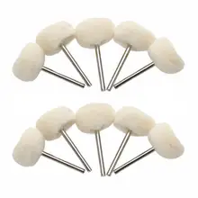 10 шт. мини-щетка для шерсти Полировочная Шлифовальная головка Jadeite Jade Резьба шлифовальная щетка хорошее качество для вращающегося инструмента