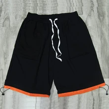 Шорты мужские летние модные однотонные мужские хлопковые шорты в повседневном стиле мешковатые Лоскутные шорты классические шорты длиной до колена 2xl-6xl 7xl 8xl