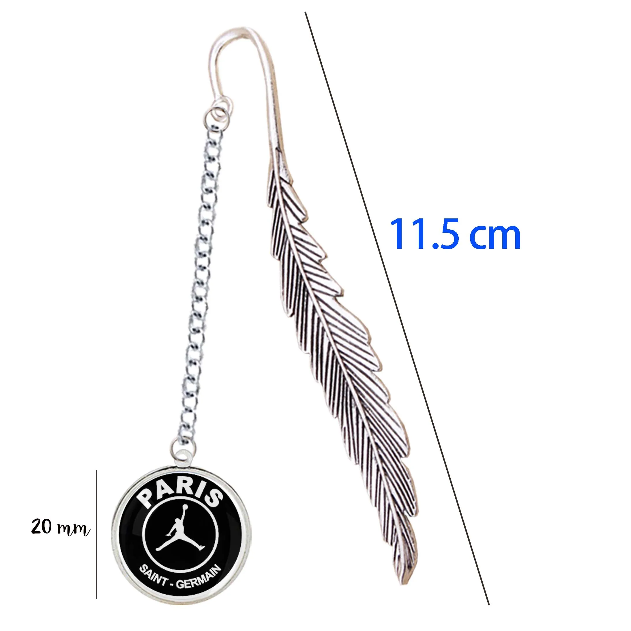 

Paris Saint Germain Bookmark Metal PSG France Football Team LOGO Soccer Ball Eiffel Tower Symbol For Notebook Book Reading Gifts
