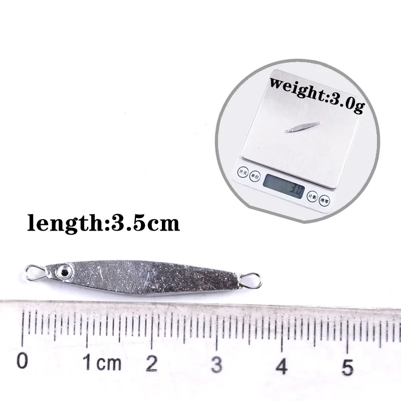 Fishing Lure 2pcs  3g 3.5cm Jigging Swimbait Spoon Lures Metal jig Spoon Lure Spinner Metal Jigging Shore Cast Iron accessories