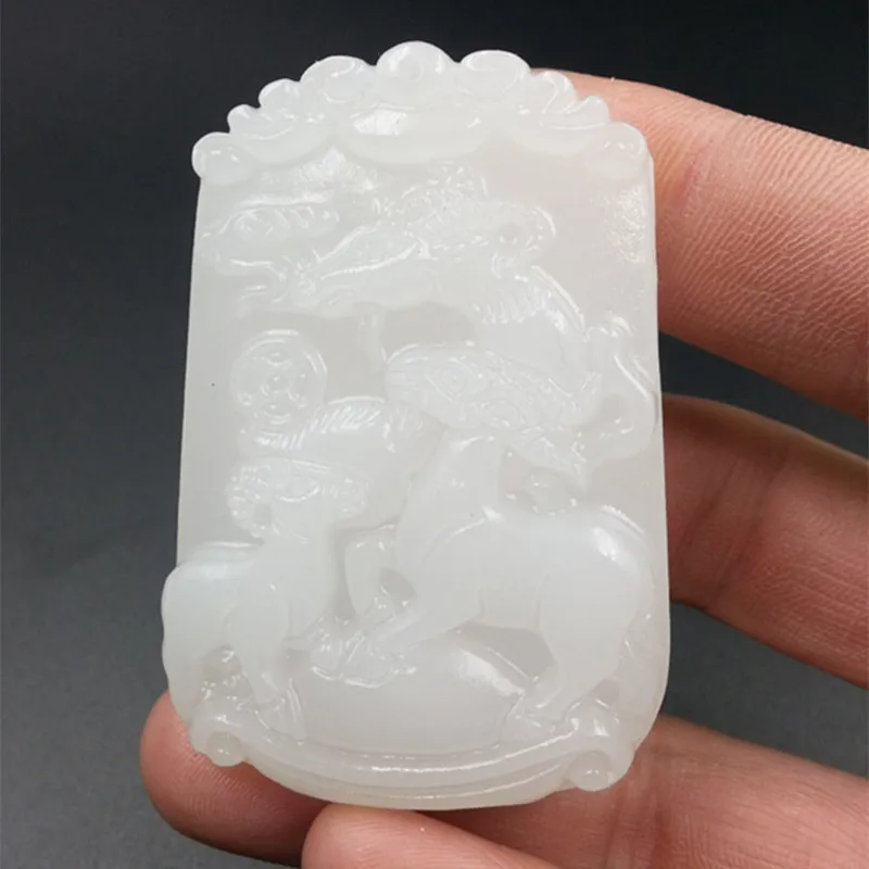 A genuine natural jade jade pendant Xinjiang factory direct wholesale